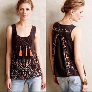 Like New Anthropologie Akemi + Kim Tassel Tank